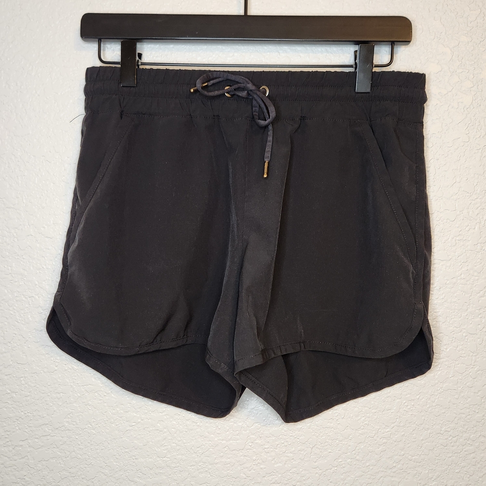 bcg size s Sweat Shorts Womens Black High Rise Elastic Waistband Drawstring